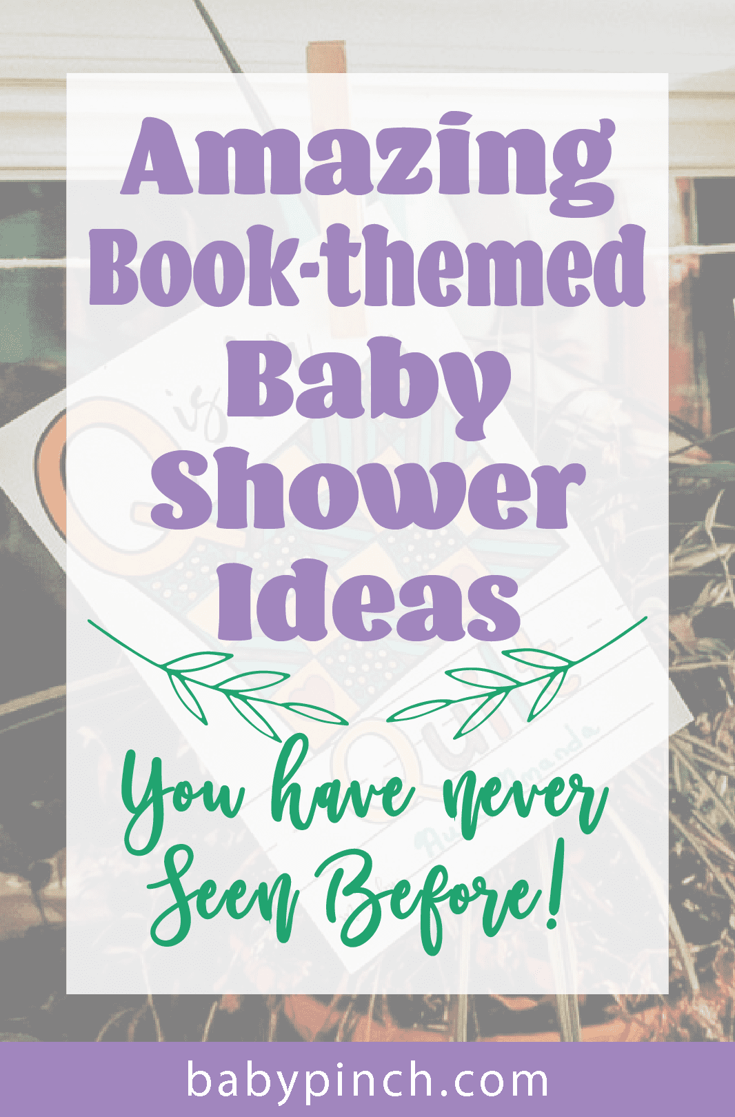 book themed baby shower ideas