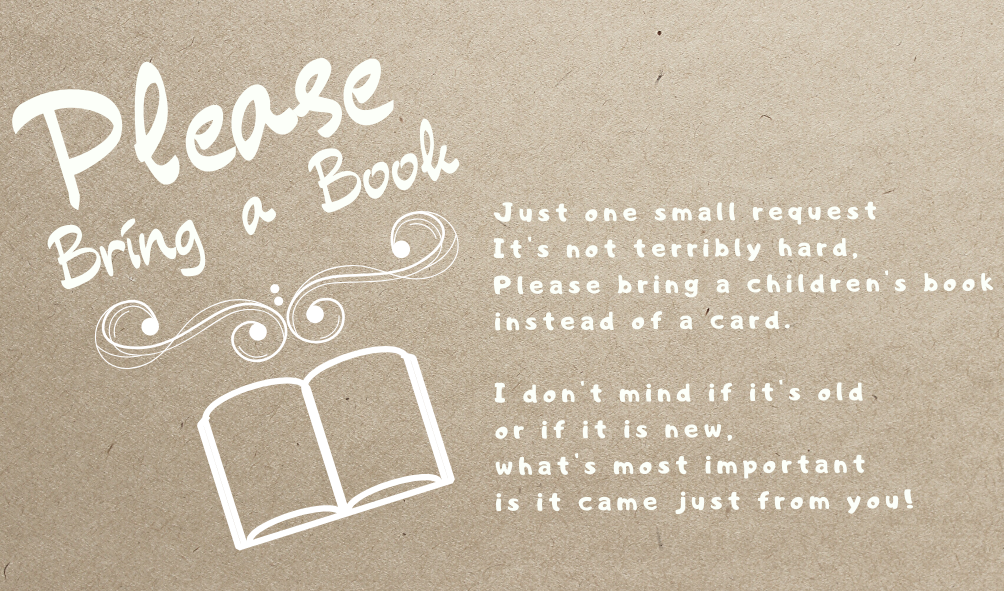 bring a book instead of a card