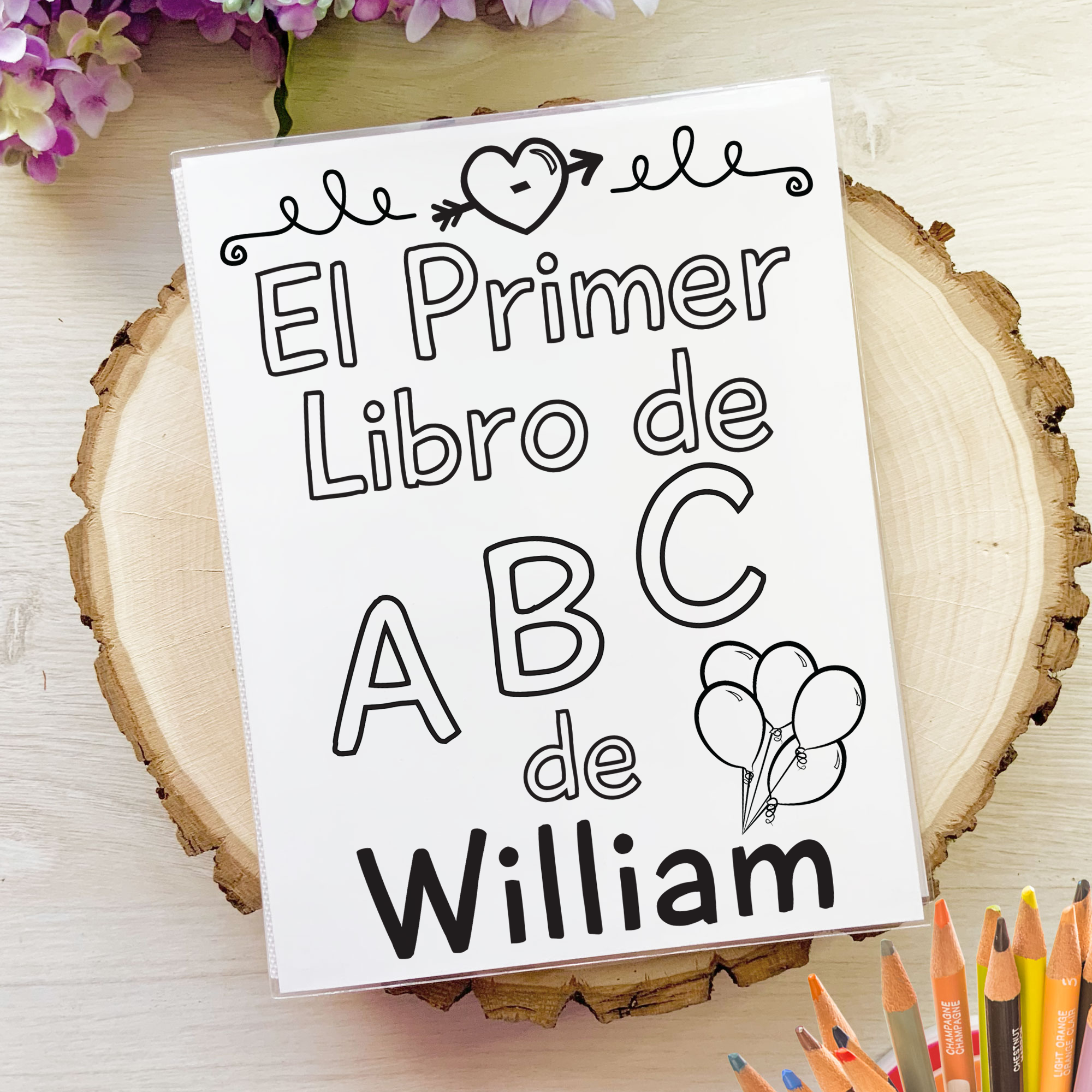 spanish abc book baby shower