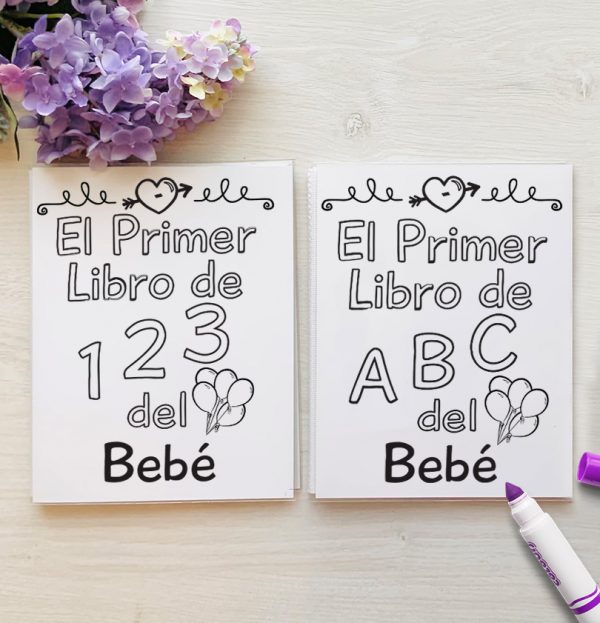spanish abc baby shower book