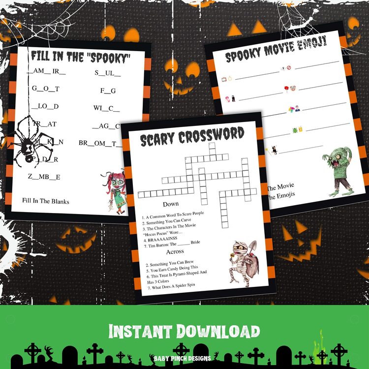 Halloween games printable