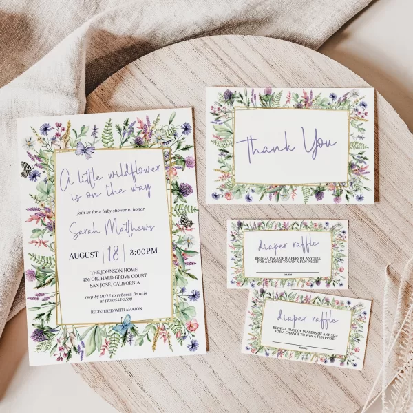 a little wildflower invitation bundle