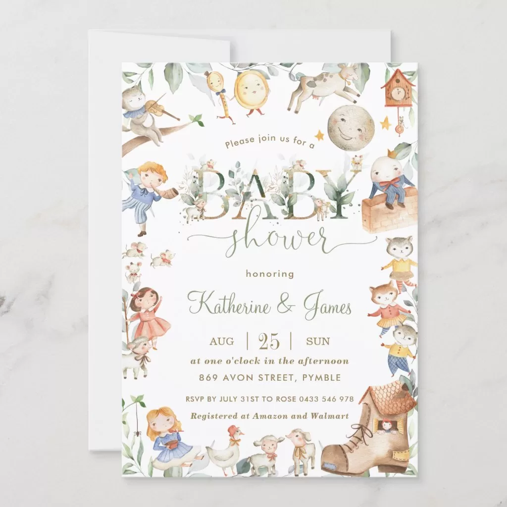 Editable Storybook Baby Shower Games Bundle Book Baby Shower